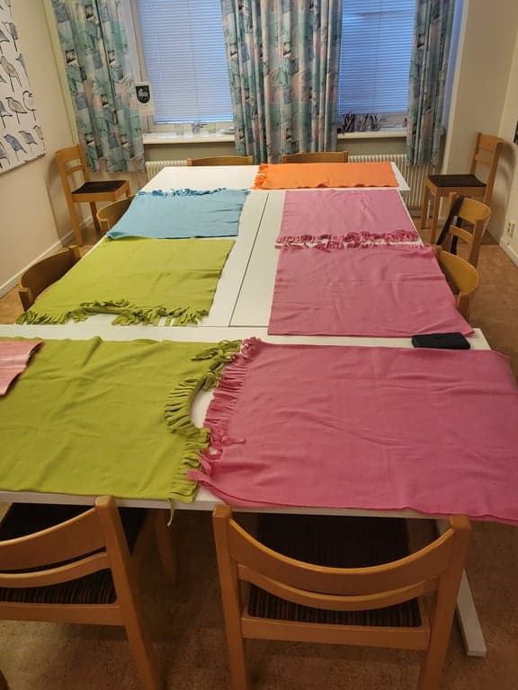 Uppdukat för handgympa